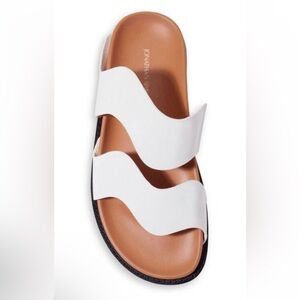 SIMKHAI 
Women's Callen Wave Slip On Slide Sandals(#060)